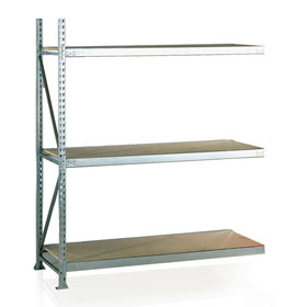 META MINI - RACK Weitspann - Anbauregal 3 Regalböden (Spanplatte V20 / E1 - Natur)