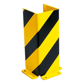 Anfahrschutz U - Profil, ffnung ca. 14, 8 cm, (dreiseitiger Schutz), gelb / schwarz,  zum Aufdbeln