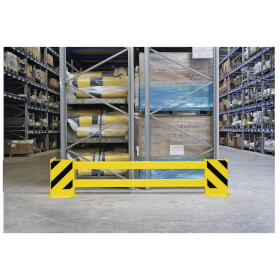 Regalschutz-Planke Doppelregal-Set B 1700, inkl. Montagematerial, ausziehbar bis 210,0 cm,