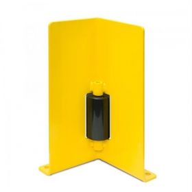 Anfahrschutz Winkel (zweiseitiger Schutz) mit Leitrolle, gelb/schwarz