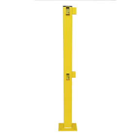 Rammschutzgelnder S - Line Eckpfosten (90 Grad) fr Hand - und Knielauf, gelb kunststoffbeschichtet