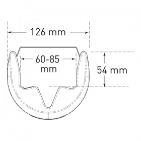 MORION Regal-Anfahrschutz Kunststoff 12,6 cm Rammschutz fr Regalsttzen