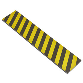 Garagenwandschutz gelb / schwarz selbstklebender Schaumstoff, extra breit