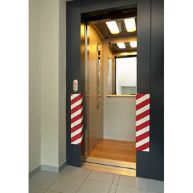 Garagenwandschutz rot/weiß selbstklebender Schaumstoff extra lang kaufen