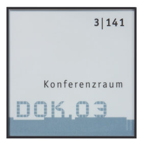 NEW AGE Türschilder hochfeste, schwarz matte Aluminiumprofile, 