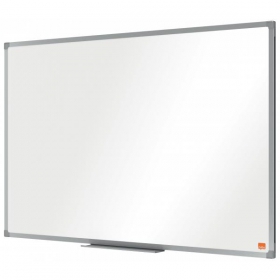 Nobo Essence Whiteboard Stahl 90 x 60 cm magnetisch mit Alurahmen, Montageset und Stiftablage