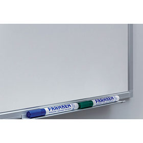 Franken Whiteboard X-Tra Line Stahl 150 x 100 cm magnetisch mit Alurahmen, inkl. Montagematerial und Stiftablage