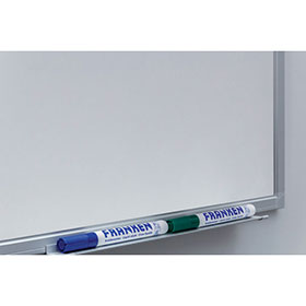 Franken Whiteboard X-Tra Line Stahl 90 x 60 cm magnetisch mit Alurahmen, inkl. Montagematerial und Stiftablage