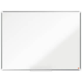 Nobo Whiteboard Emaille Premium Plus 120 x 90 cm magnetisch mit Alurahmen, inkl. Montagematerial und Stiftablage