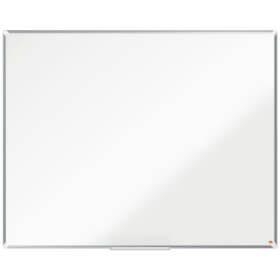 Nobo Whiteboard Emaille Premium Plus 150 x 120 cm magnetisch mit Alurahmen, inkl. Montagematerial und Stiftablage