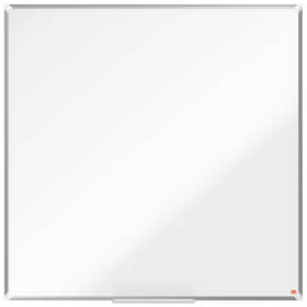 Nobo Whiteboard Stahl Premium Plus 120 x 120 cm magnetisch mit Alurahmen, inkl. Montagematerial und Stiftablage