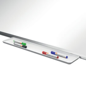Nobo Whiteboard Stahl Premium Plus 150 x 100 cm magnetisch mit Alurahmen, inkl. Montagematerial und Stiftablage