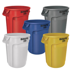 Rubbermaid Brute Abfalleimer mit Lftungskanlen 76 l