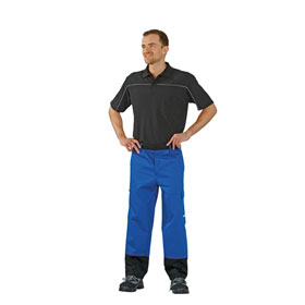 Planam Weld Shield Arbeitshose 5521 blau schwarz antistatische Kleidung mit Schweierschutz