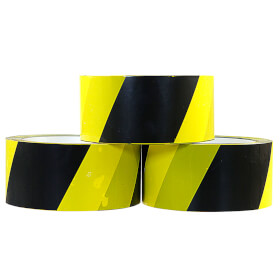 Selbstklebendes PVC-Packband Warnband (gelb/schwarz) kaufen