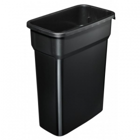 rothopro Selecto Basic Abfallbehllter schwarz zur Abfalltrennung in Innenrumen, robuste Kunststoffkonstruktion
