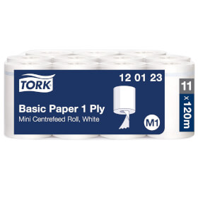 Tork 120123 Standard Papierwischtcher Universal 1 - lagig fr Spendersystem M1