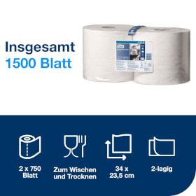 Reinigungstücher TORK Advanced Wischtuch 420 Großrolle,