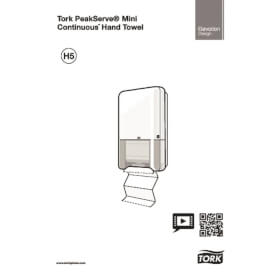 Tork 552550 PeakServe Mini Endlos Handtuchspender Wei Spendersystem H5 im Elevation Design