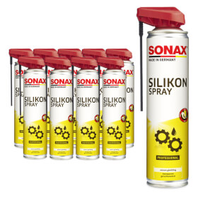 sonax professional 03483000 Silikonspray - 10er Sparset schmiert,  pflegt und schtzt Gummi - ,  Kunststoff - ,  Holz -  und Metallteile