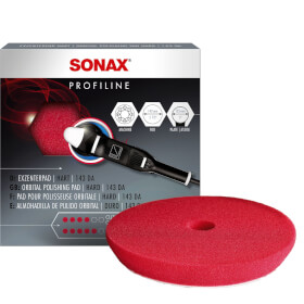 sonax PolierPad rot 143 Dual Action CutPad Polierpad fr Exzentermaschinen