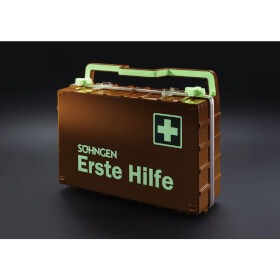 Söhngen Erste Hilfe Koffer DYNAMIC-GLOW L orange mit Füllung gemäß DIN 13169
