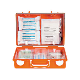 Erste - Hilfe - Koffer SHNGEN SN - CD, orange, Fllung nach DIN 13157, 