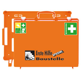 Erste - Hilfe - Koffer SHNGEN Spezialausfhrung mit Zusatzbefllung fr Baustelle, 