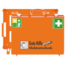 Erste - Hilfe - Koffer SHNGEN Spezialausfhrung mit Zusatzbefllung fr Elektrotechnik, 