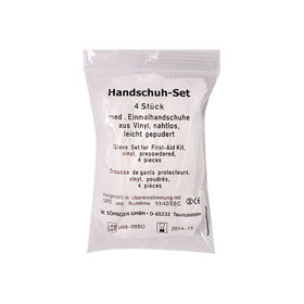 Handschuh - Set mit 4 Stück Vinyl groß für Verbandkasten DIN 13157, DIN 13169, DIN 13164