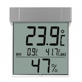 TFA Digitales Fenster - Thermo - Hygrometer VISION Digitales Thermometer fr Fensterscheiben
