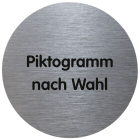 Tello Piktogramm rund mit Text oder Piktogramm nach Wahl