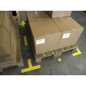 Bodenmarkierung - Lagerplatzkennzeichnung T-Stck aus selbstklebendem PVC