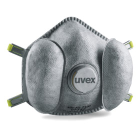 uvex Atemschutzmaske silv - Air e 7330 FFP3 mit Ein - und Ausatemventil, Schutzstufe FFP3 R D