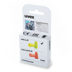 uvex Gehrschutzstpsel x-fit Minibox Einwegstpsel fr extreme Lrmbelstigungen