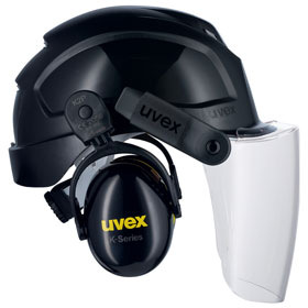 uvex Helmkapselgehörschutz pheos K2P magnet 2600215 zur Anbringung an Schutzhelm mit Magnet