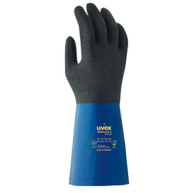 UVEX 60557 Rubiflex S XG35B Chemikalienschutzhandschuh optimaler Schutz gegen Chemikalien bei hchstem Tragekomfort