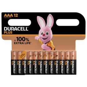 Duracell Plus +100% Alkaline - Batterie AAA (MN2400 / LR03) 1.5 V