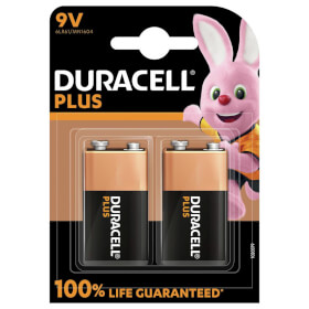 Duracell Plus +100% Alkaline - Batterie 9V (MN1604 / 6LR61)