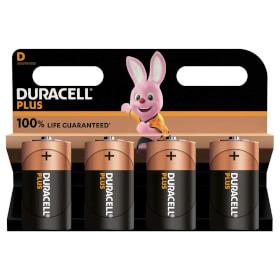 Duracell Plus +100% Alkaline - Batterie D (MN1300 / LR20) 1.5 V
