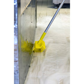 Vikan High-Low-Brste/Winkelschrubber medium effektive Reinigung von Sockelleisten sowie Bereichen unter Maschinen
