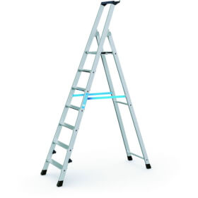Leitern Stufen - Stehleitern,  einseitig begehbar ZARGES Z 300,  mit Ablageschale,  groe Standplattform,  