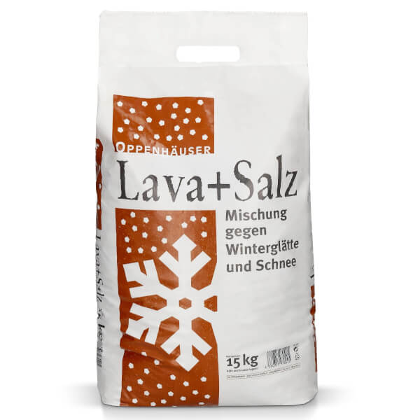 Oppenhäuser Lava-Salz Gemisch 15 kg Streugut mit Auftausalz mit Wirkung