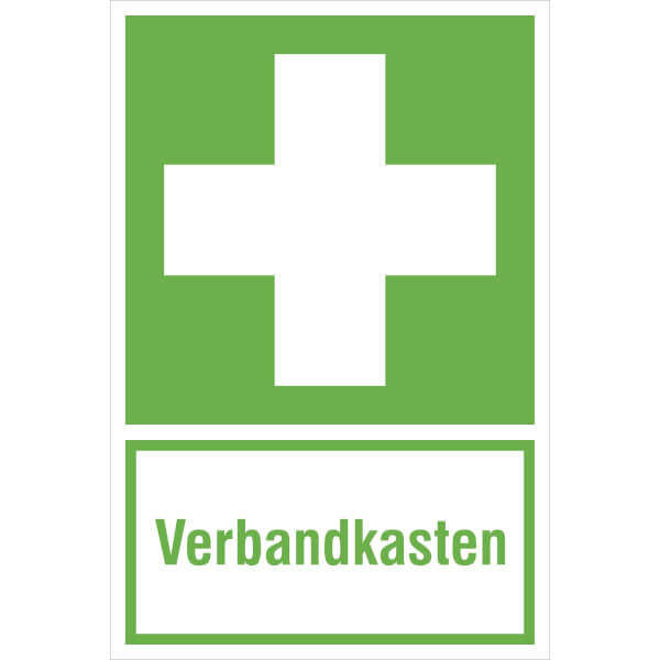 Rettungsschild - nachleuchtend Erste Hilfe Verbandkasten
