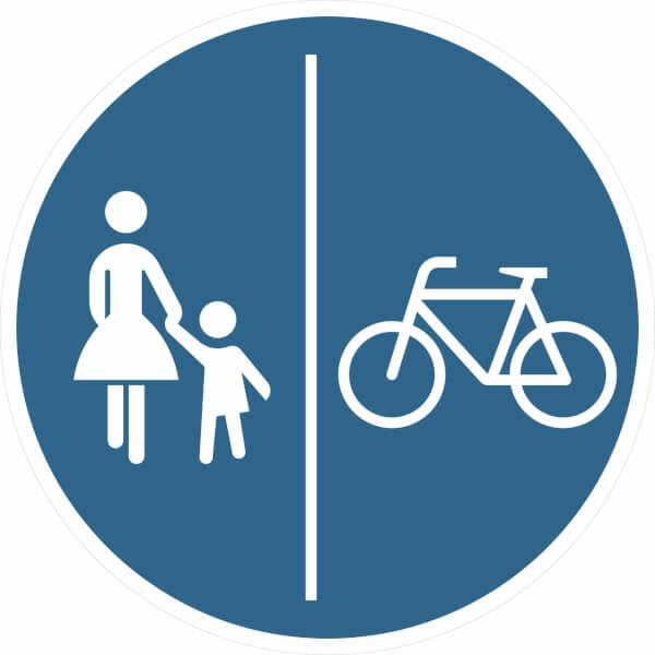 Get Gemeinsamer weg fuer fussgaenger und radfahrer Desktop Wallpaper Free