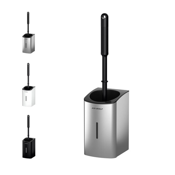 Air - Wolf Serie Alpha WC - Bürstenhalter Edelstahlgehäuse, zum Aufstellen