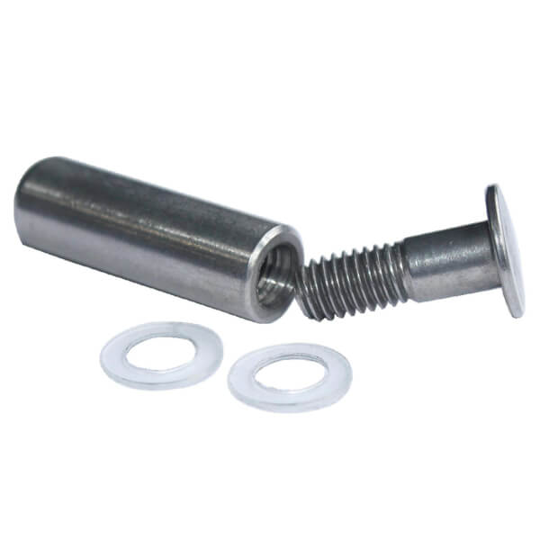 Edelstahlhalterung für Tischaufsteller, für 8 mm Materialstärke