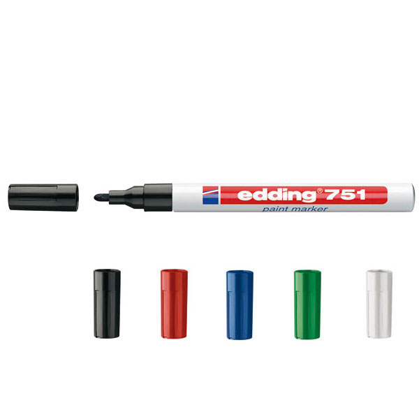 Markerstift wasserfest Permanent Marker 4 Farben Kreidemarker Stift eding