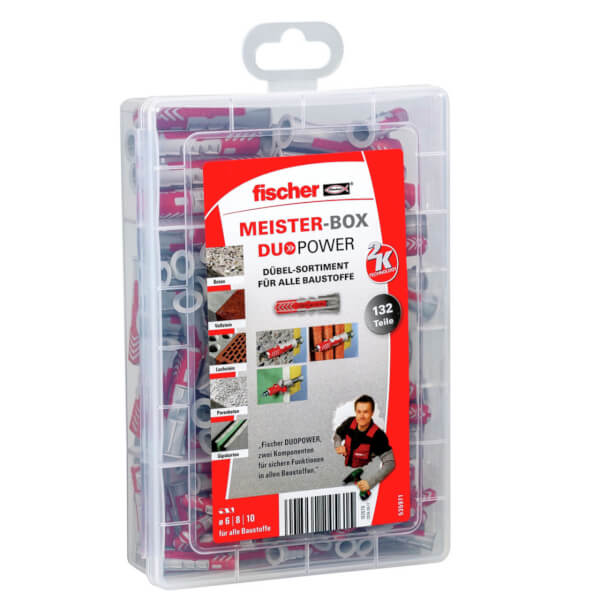fischer Meister - Box DuoPower zwei Komponenten Klapp - , Spreiz - und Knotdübel