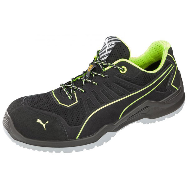 Sicherheitsschuhe Fußschutz S1P ESD SRC Puma Fuse Tc Green Low, Farbe: schwarz - grün,